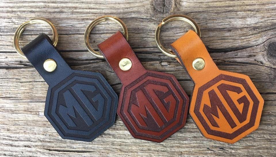 Leather MG Keyring