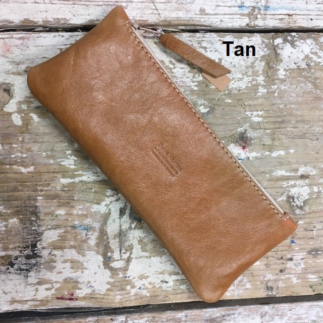 Leather pencil case (handmade)