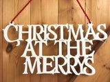 Wooden Christmas Sign (personalised)
