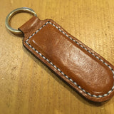 Rectangular Leather Keyring (hand stitched)