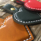 Heart Leather Keyring (hand stitched)