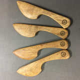 Wooden butter/soft cheese knife