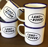 Landrover Logo Enamel Mug (laser engraved)