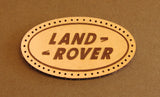 Leather sew on Landrover badge/patch