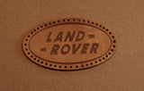 Leather sew on Landrover badge/patch