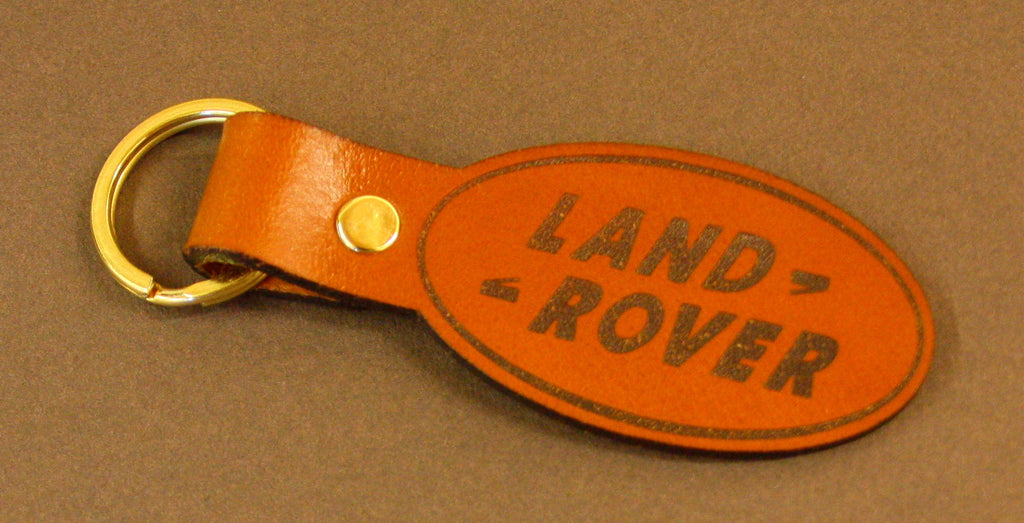 Leather Landrover Keyring
