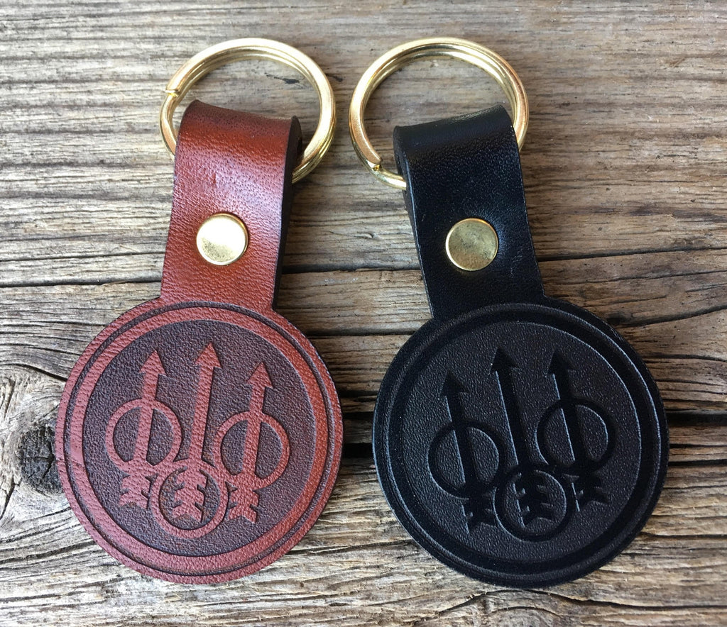 Leather Beretta Keyring