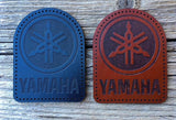 Leather sew on Yamaha (motorcycle jacket badge) domed , Patch, Badge