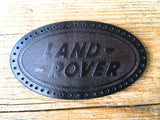 Leather sew on Landrover badge/patch