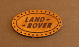 Leather sew on Landrover badge/patch
